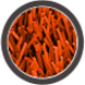 pasto sintetico de colores - naranja