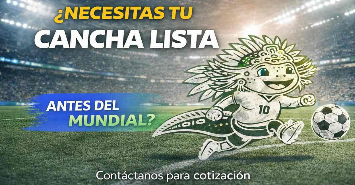 ¿Necesitas tu cancha lista antes del Mundial?
