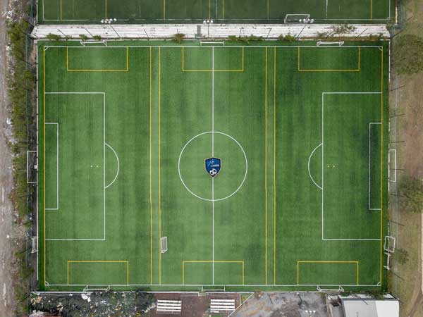 cancha de futbol - pasto sintetico